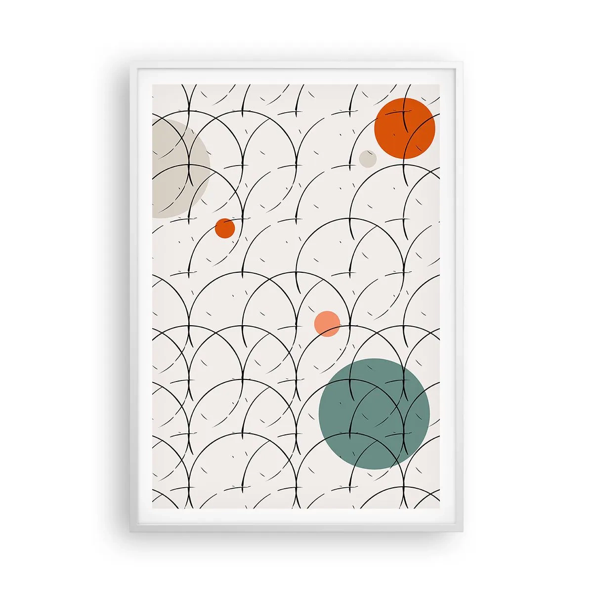 Poster în ramă albă - În spiritul pop-art - 70x100 cm