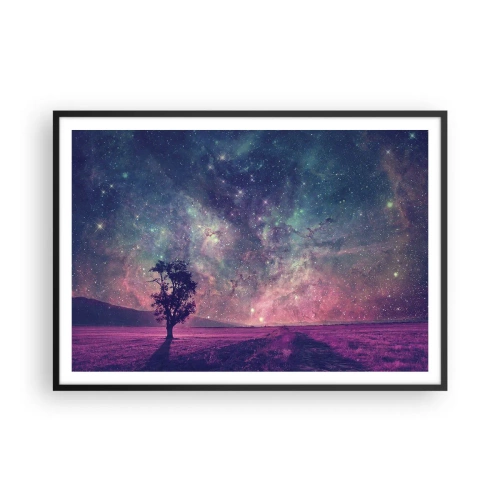 Poster în ramă neagră - Sub un cer magic - 100x70 cm