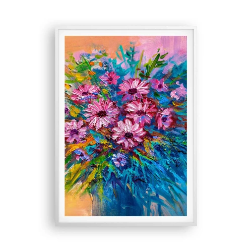 Poster în ramă albă - Energia vieții - 70x100 cm