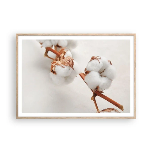 Poster în ramă de stejar deschis - Numai îmbrățișări - 100x70 cm