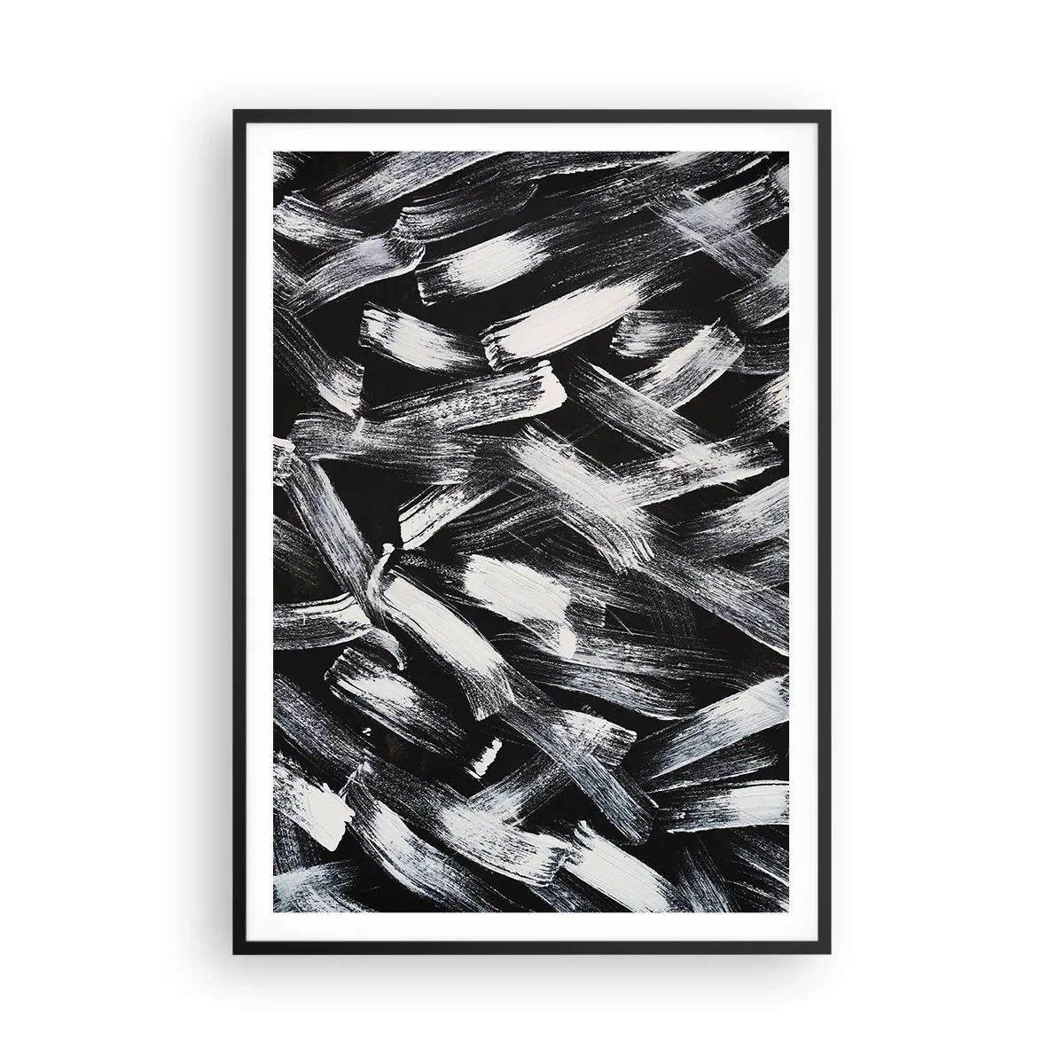 Poster în ramă neagră - Abstracție în spirit industrial - 70x100 cm