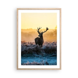 Poster în ramă de stejar deschis - Încoronat pe domeniul său - 50x70 cm