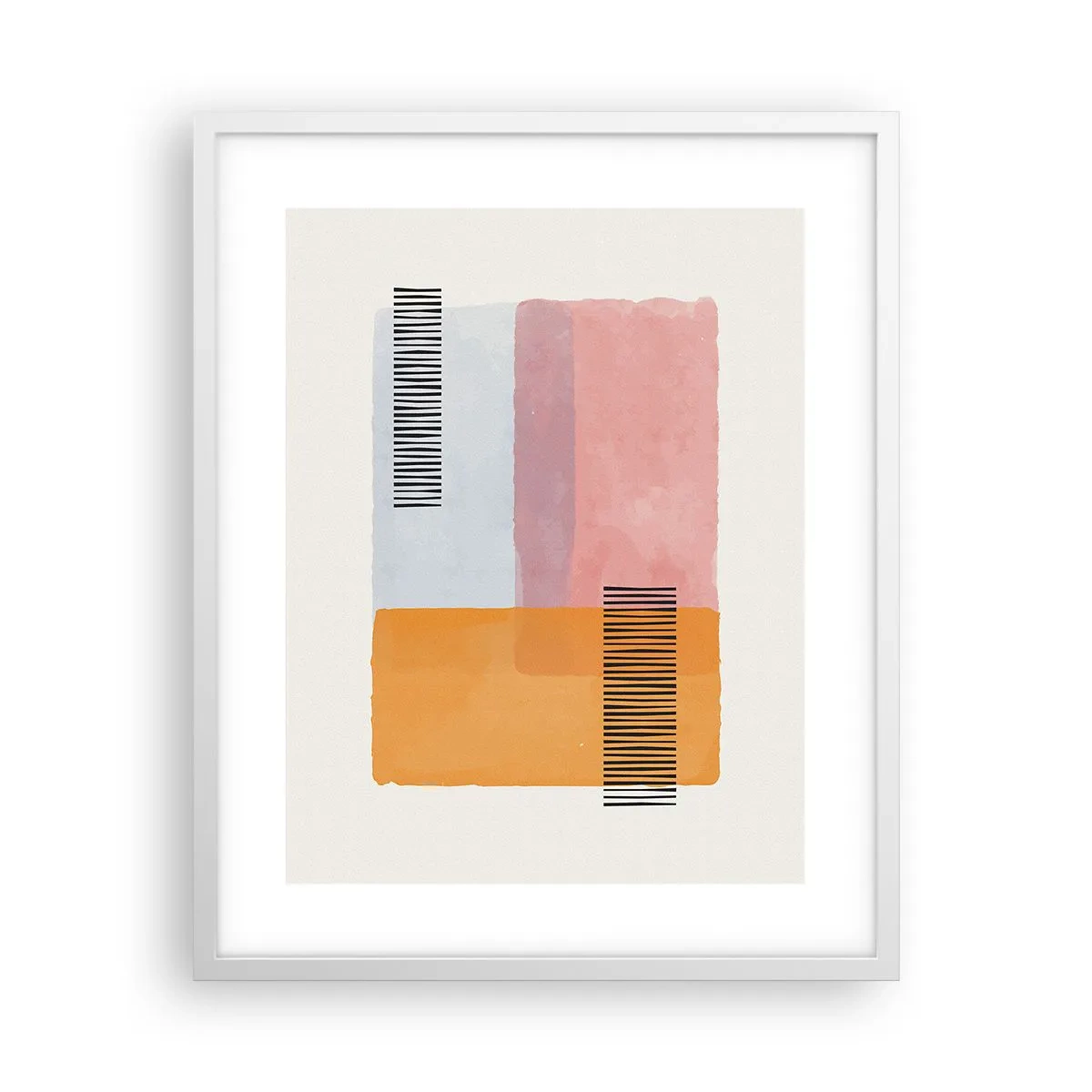 Poster în ramă albă - Din colț în colț - 40x50 cm