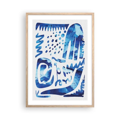 Poster în ramă de stejar deschis - Înapoi la rădăcini - 50x70 cm