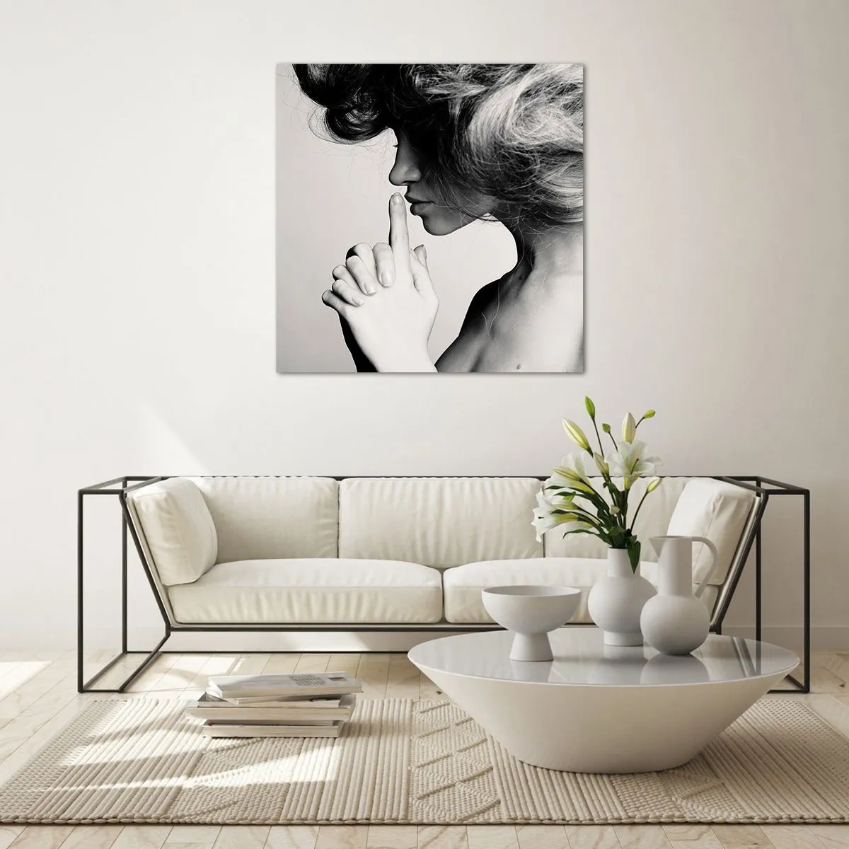 Tablou pe sticlă - Ascultă-te pe tine însuți - 70x70 cm