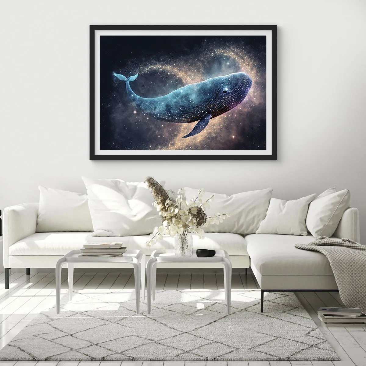 Poster în ramă neagră - Există o lume... - 70x50 cm
