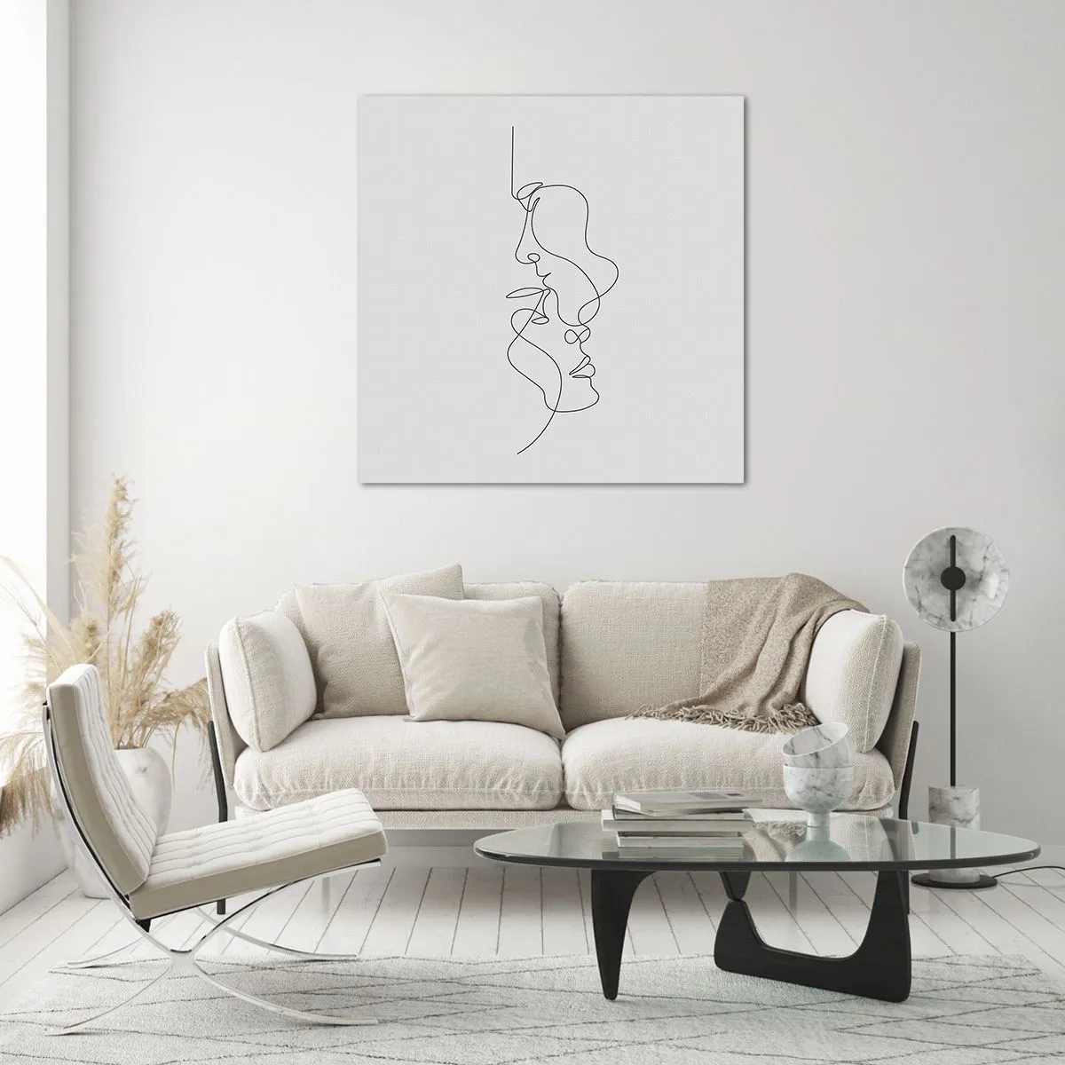 Tablou pe sticlă - Dorință vorace - 60x60 cm