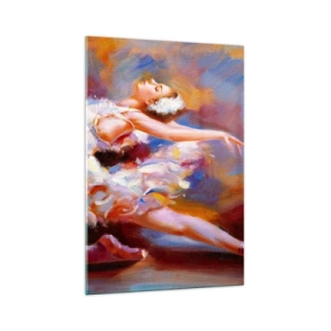 Tablou pe sticlă - Harul lebedei - 70x100 cm