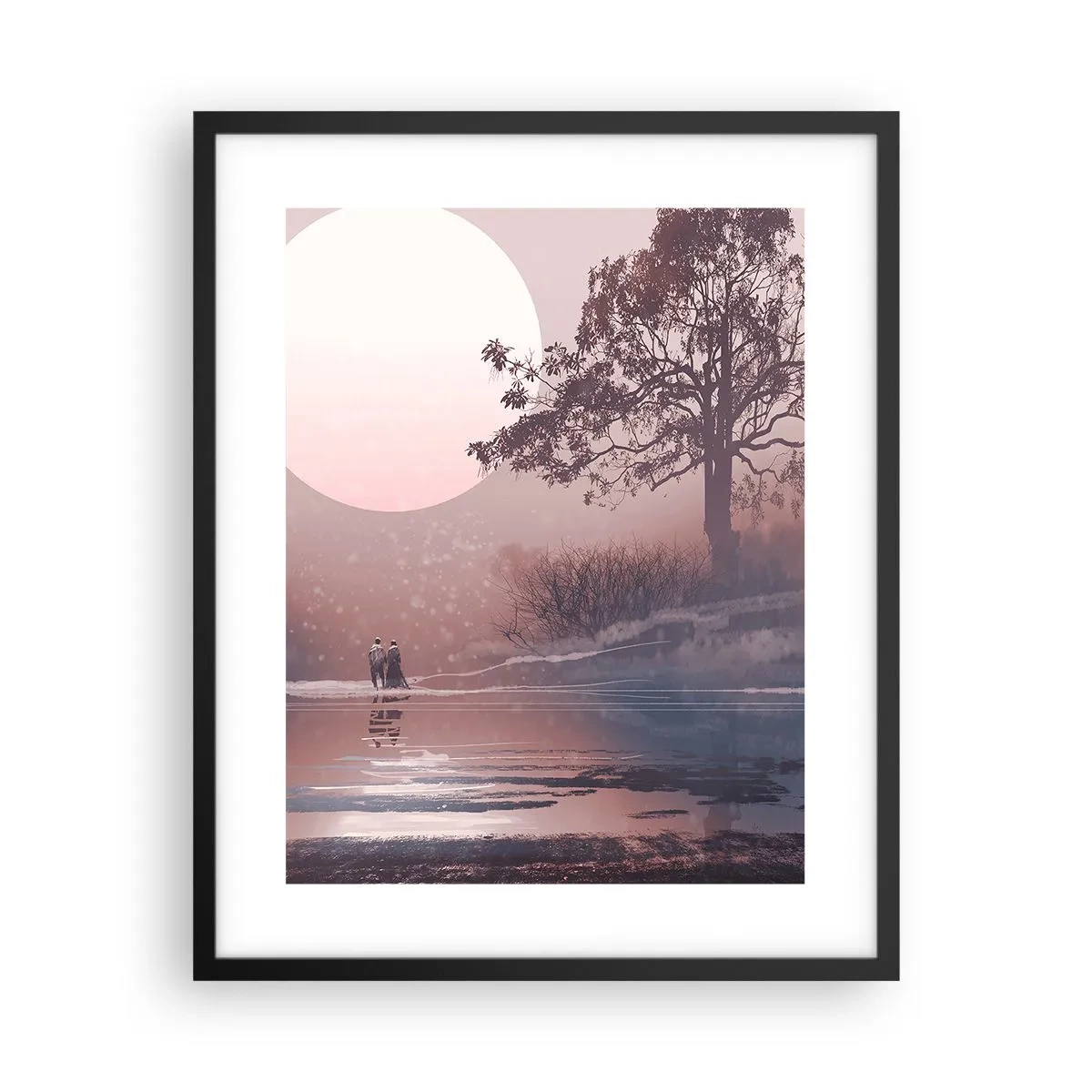 Poster în ramă neagră - Minuni nocturne - 40x50 cm