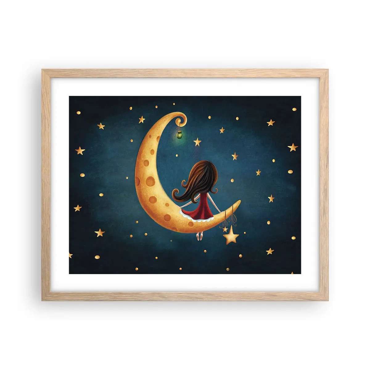 Poster în ramă de stejar deschis - A fost odată ca niciodată... - 50x40 cm