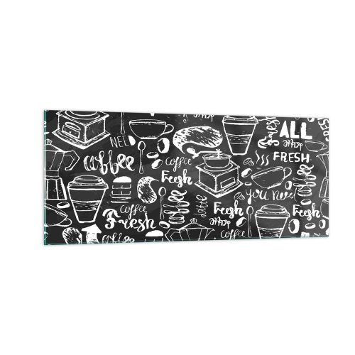 Tablou pe sticlă - All you need is… - 100x40 cm