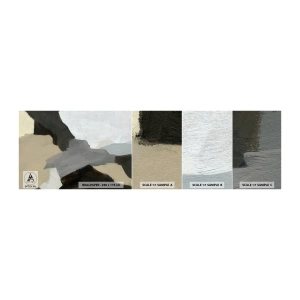 Mostră tapet autocolant Deluxe Sticker - Abstracție: despărțirile griului - Abstracția, Bucată, Vopsele - 100x30 cm