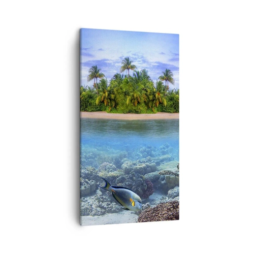 Tablou pe pânză - Insula paradisiacă vă invită - 45x80 cm