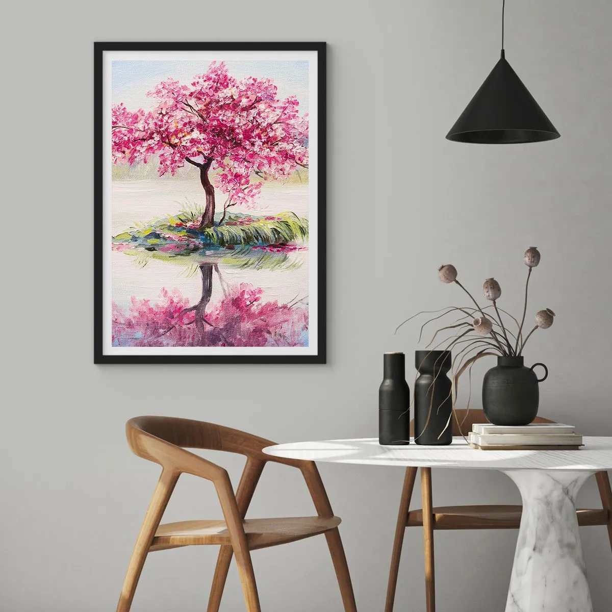 Poster în ramă neagră - Festivalul Primăverii - 40x50 cm