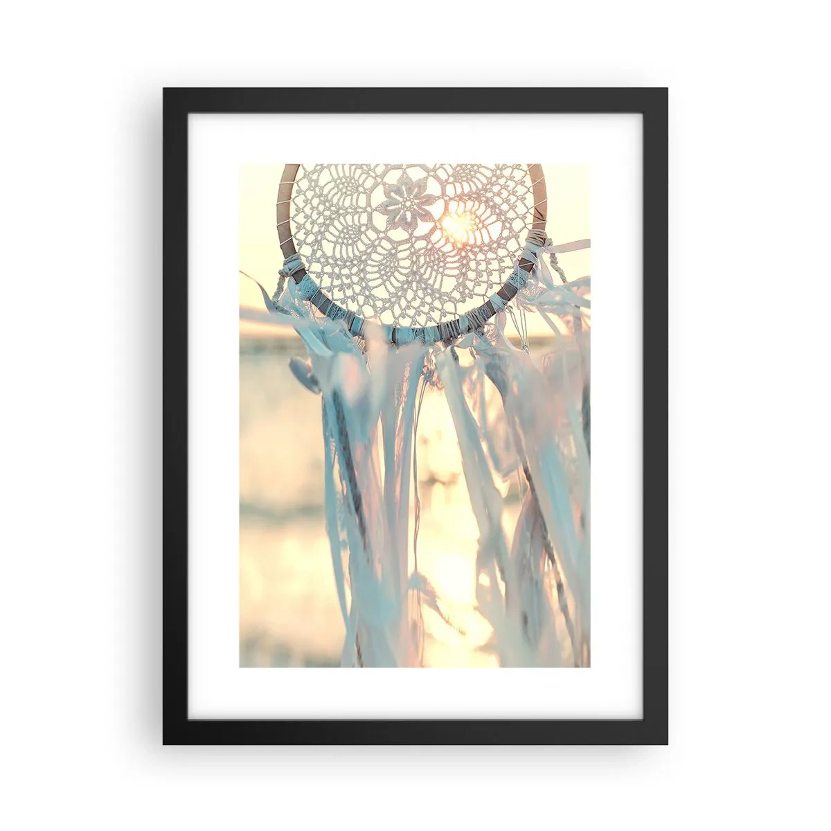 Poster în ramă neagră - Totem de dantelă - 30x40 cm