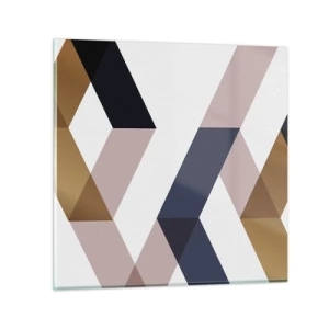 Tablou pe sticlă - Planuri și unghiuri - 40x40 cm