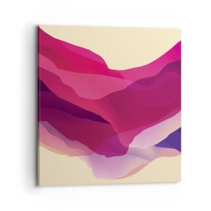 Tablou pe pânză - Valuri de violet - 70x70 cm