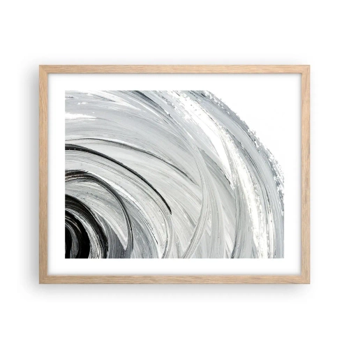 Poster în ramă de stejar deschis - Compoziție orbitală - 50x40 cm