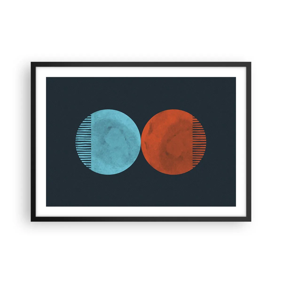 Poster în ramă neagră - Doar geometrie? - 70x50 cm