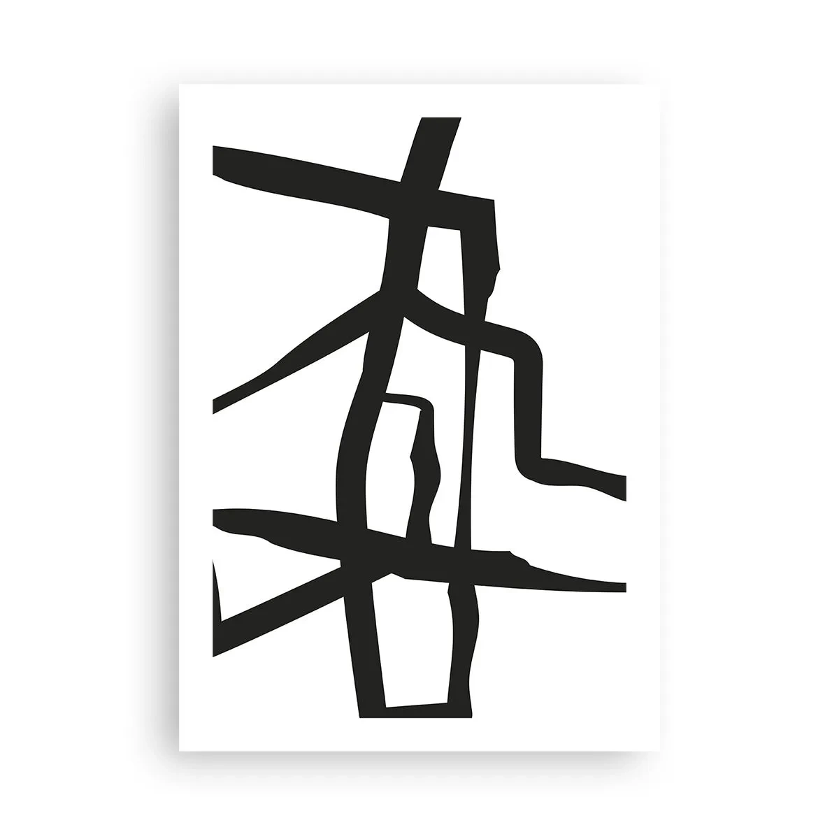 Poster - Construcție în alb și negru - 50x70 cm