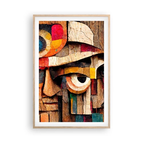 Poster în ramă de stejar deschis - Te văd... - 61x91 cm