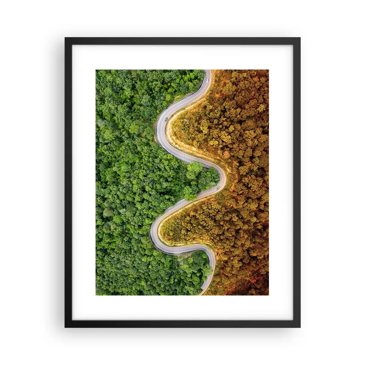 Poster în ramă neagră - Frontiere și defilee - 40x50 cm