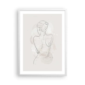 Poster în ramă albă - Ca un instrument sensibil - 50x70 cm