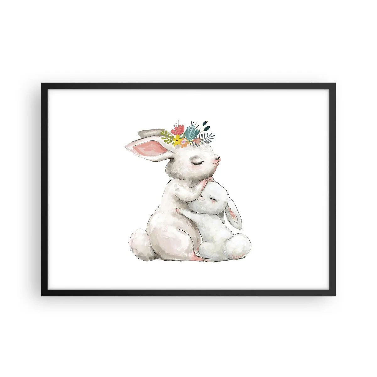 Poster în ramă neagră - Ca la mama - 70x50 cm