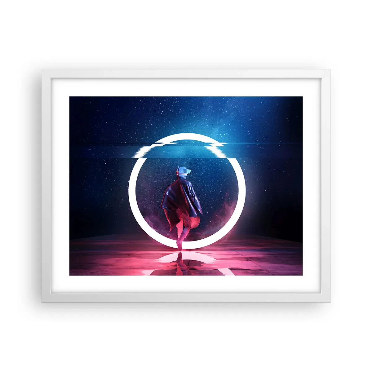 Poster în ramă albă - Între lumi - 50x40 cm