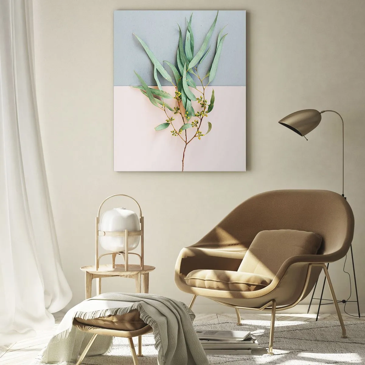 Tablou pe sticlă - Subtilitate pastelată - 50x70 cm