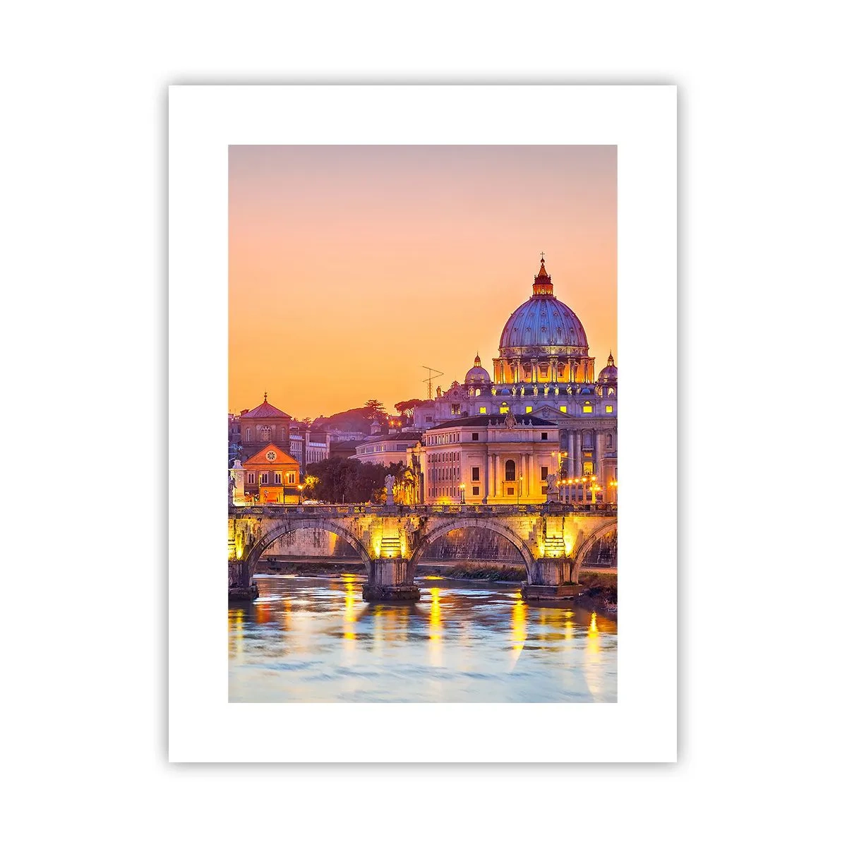 Poster - Amurg deasupra Orașului Etern - 30x40 cm