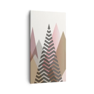 Tablou pe pânză - Construcție piramidală - 55x100 cm