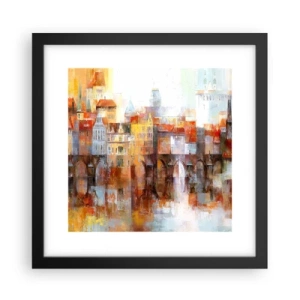 Poster în ramă neagră - Frumos și sub pod - 30x30 cm