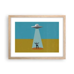 Poster în ramă de stejar deschis - Întâlnire de gradul III - 40x30 cm