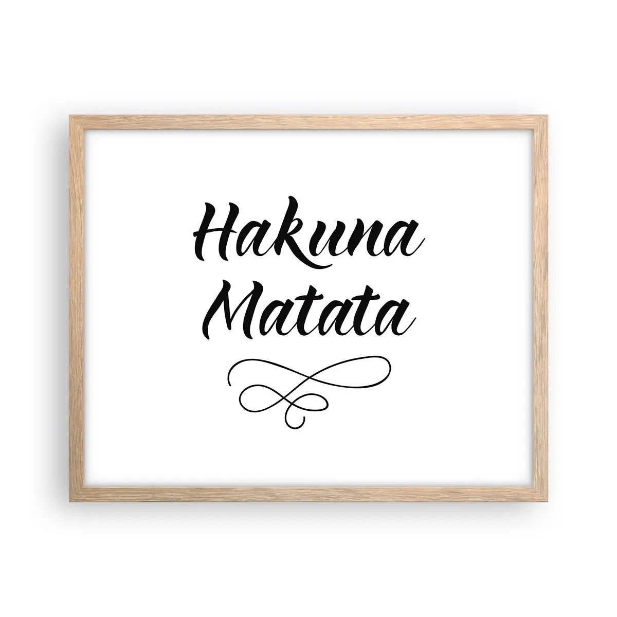 Poster în ramă de stejar deschis - Cel mai bun sfat - 50x40 cm