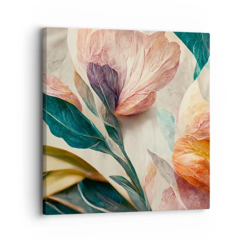 Tablou pe pânză - Flori din insulele sudice - 30x30 cm