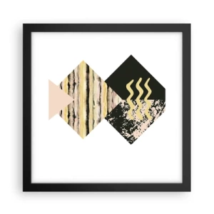 Poster în ramă neagră - Aparent simplu - 30x30 cm