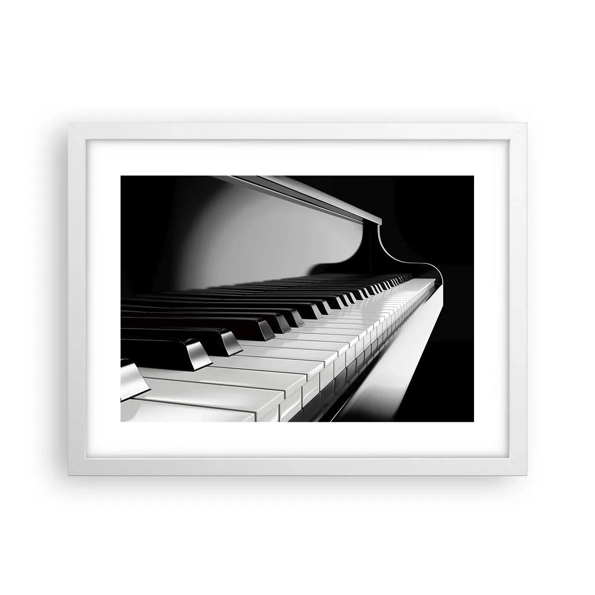 Poster în ramă albă - Armonia formelor și a culorilor - 40x30 cm