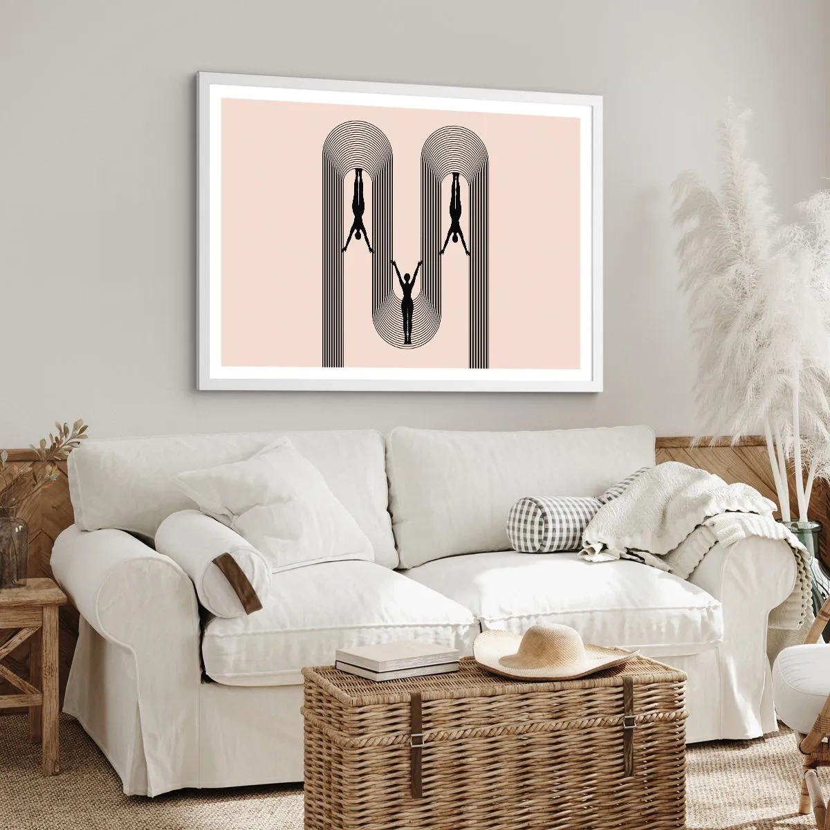 Poster în ramă albă - Cu susul în jos - 100x70 cm