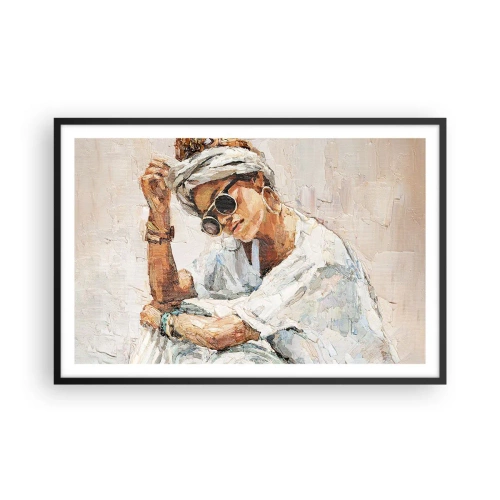 Poster în ramă neagră - Portret în plin soare - 91x61 cm