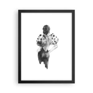 Poster în ramă neagră - A trecut chiar pe lângă noi - 30x40 cm