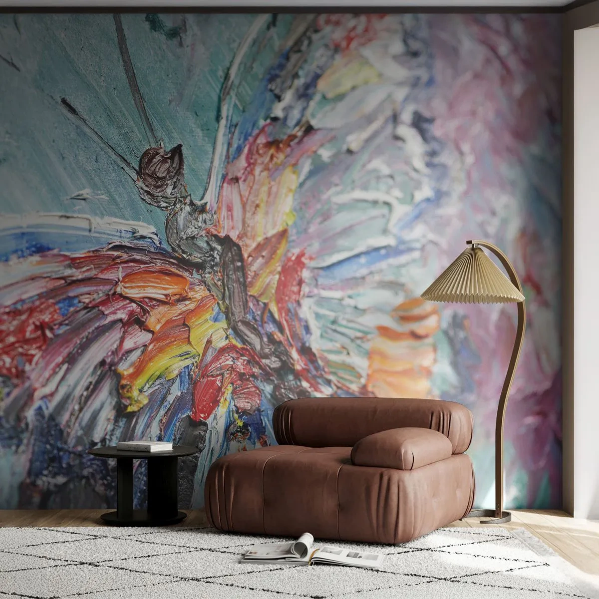 Tapet Premium Sand - Pictat de natura - Abstracția, Fluture, Bucată - 100x70 cm
