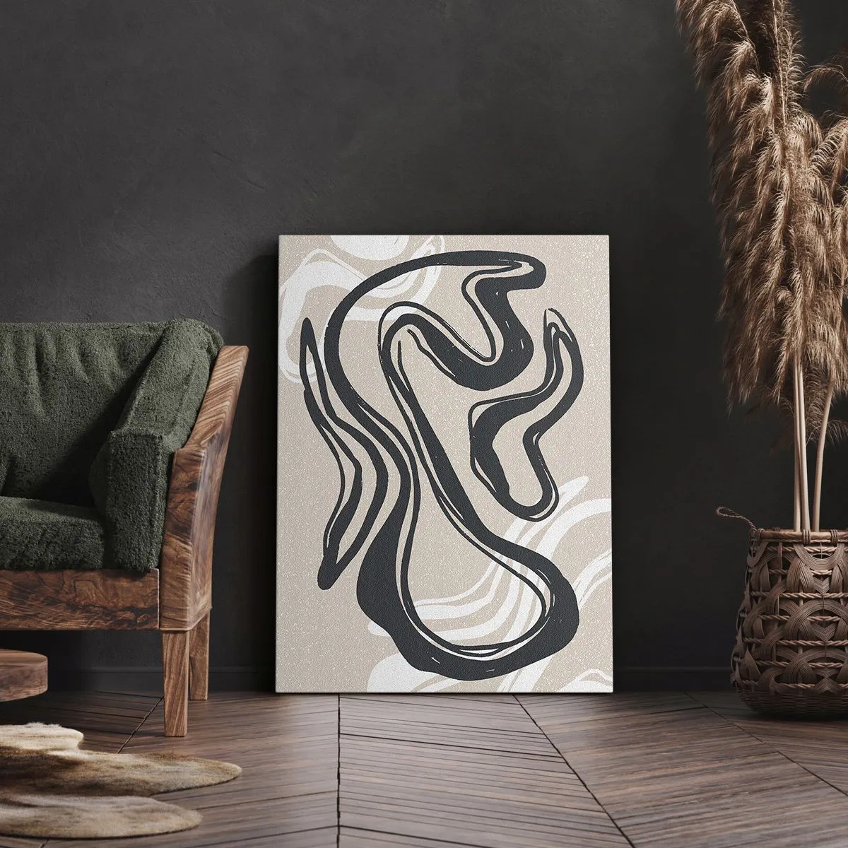 Tablou pe pânză - Expresie multiplicată - 45x80 cm