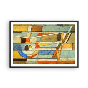 Poster în ramă neagră - Cubismul în construcție - 91x61 cm