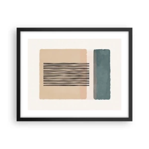 Poster în ramă neagră - Totul este în regulă - 50x40 cm