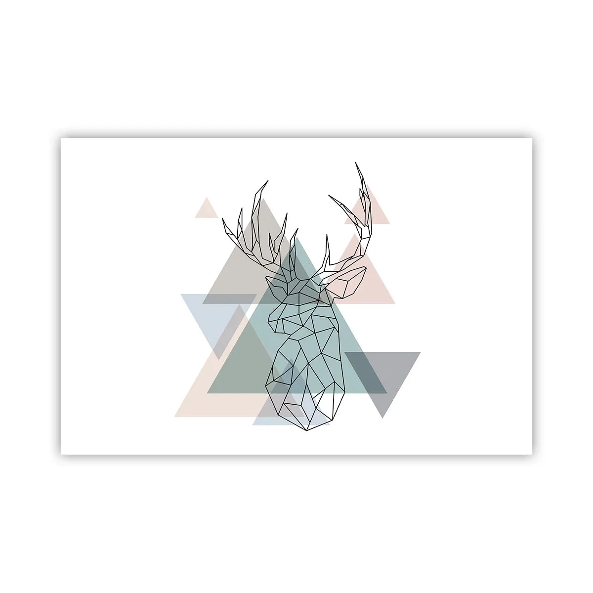 Poster - Într-o pădure geometrică - 91x61 cm