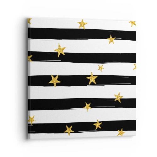 Tablou pe pânză - Cu toții ne-am născut sub o stea norocoasă - 30x30 cm