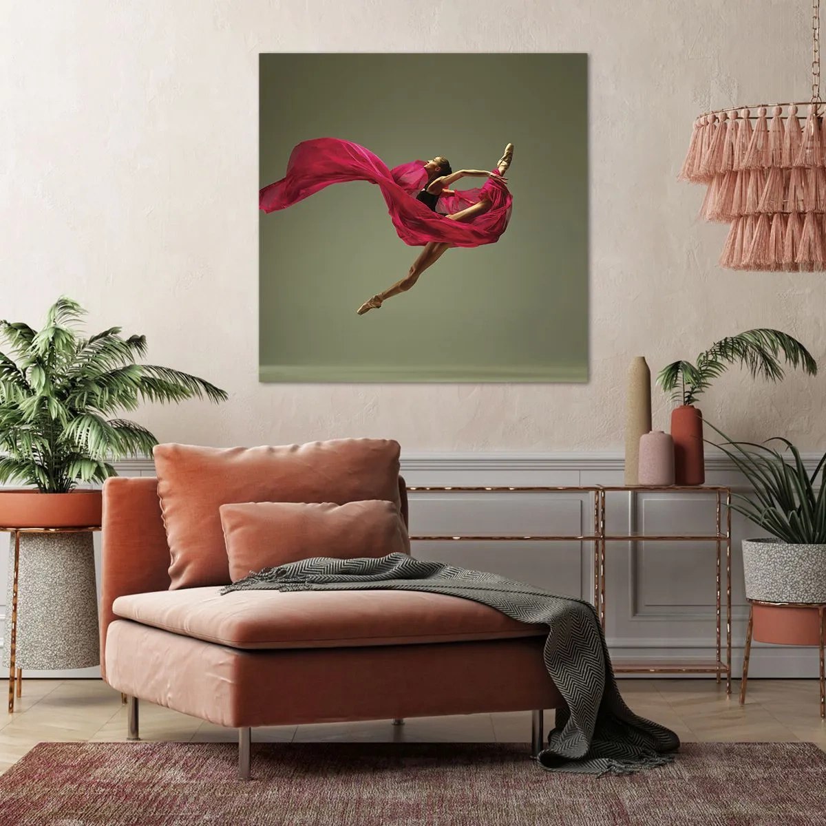 Tablou pe pânză - Flacără dansatoare - 70x70 cm
