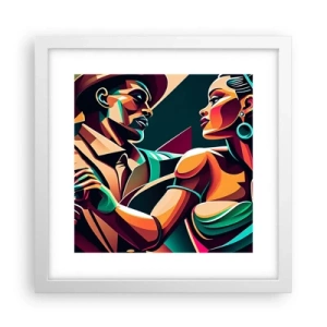 Poster în ramă albă - În ritmul inimii - 30x30 cm