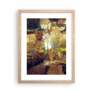 Poster în ramă de stejar deschis - Rece, călduț, fierbinte - 30x40 cm